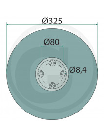 GRANIT Disk hladký, Ø 325 x 3 mm